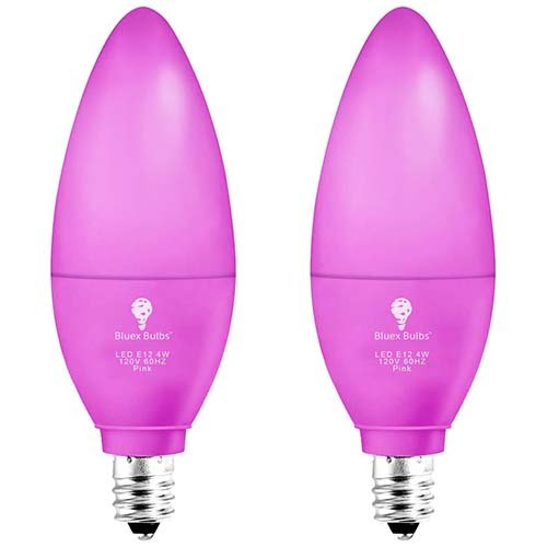 Pink LED Candle Bulbs