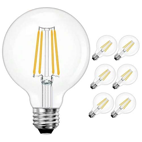 BlueX Bulbs G25 LED Globe Light Bulbs – 6W