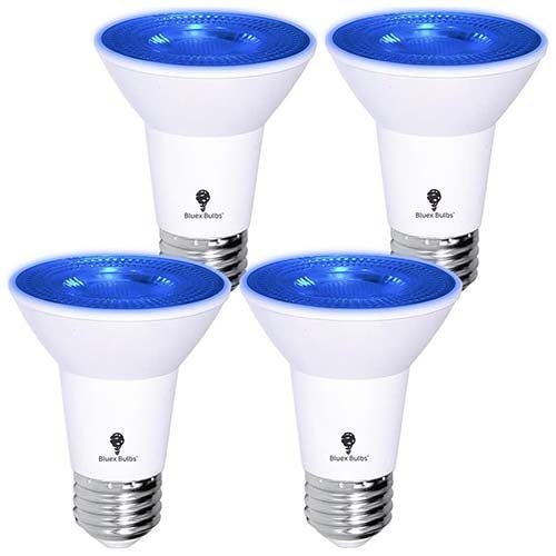 BlueX Bulbs PAR20 Blue LED Flood Light Bulbs – 8W