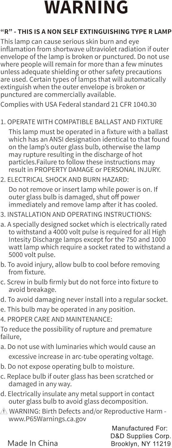 Bluex Bulbs 3 Pack MP100/U/MED 100 Watt Metal Halide ED17 Bulb, Medium Base, Clear Metal Halide Bulb 100W - Image 3