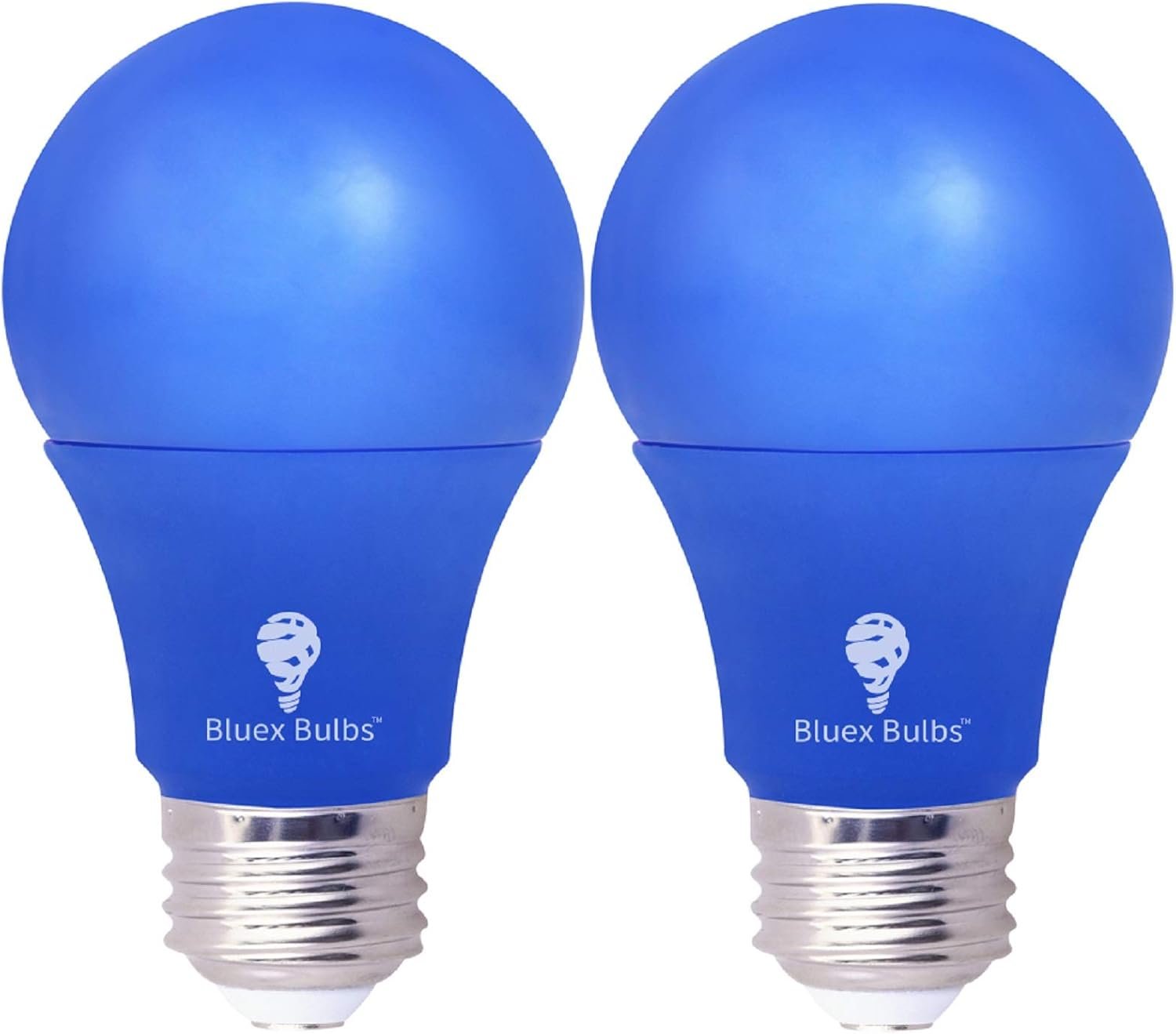 Bluex Bulbs 2 Pack Bluex LED A19 Light Bulb - 9W (60Watt Equivalent) - E26 Base Blue LED Blue Bulb, Party Decoration, Porch, Home Lighting, Holiday Lighting, Decorative Illumination (Blue) - Image 2