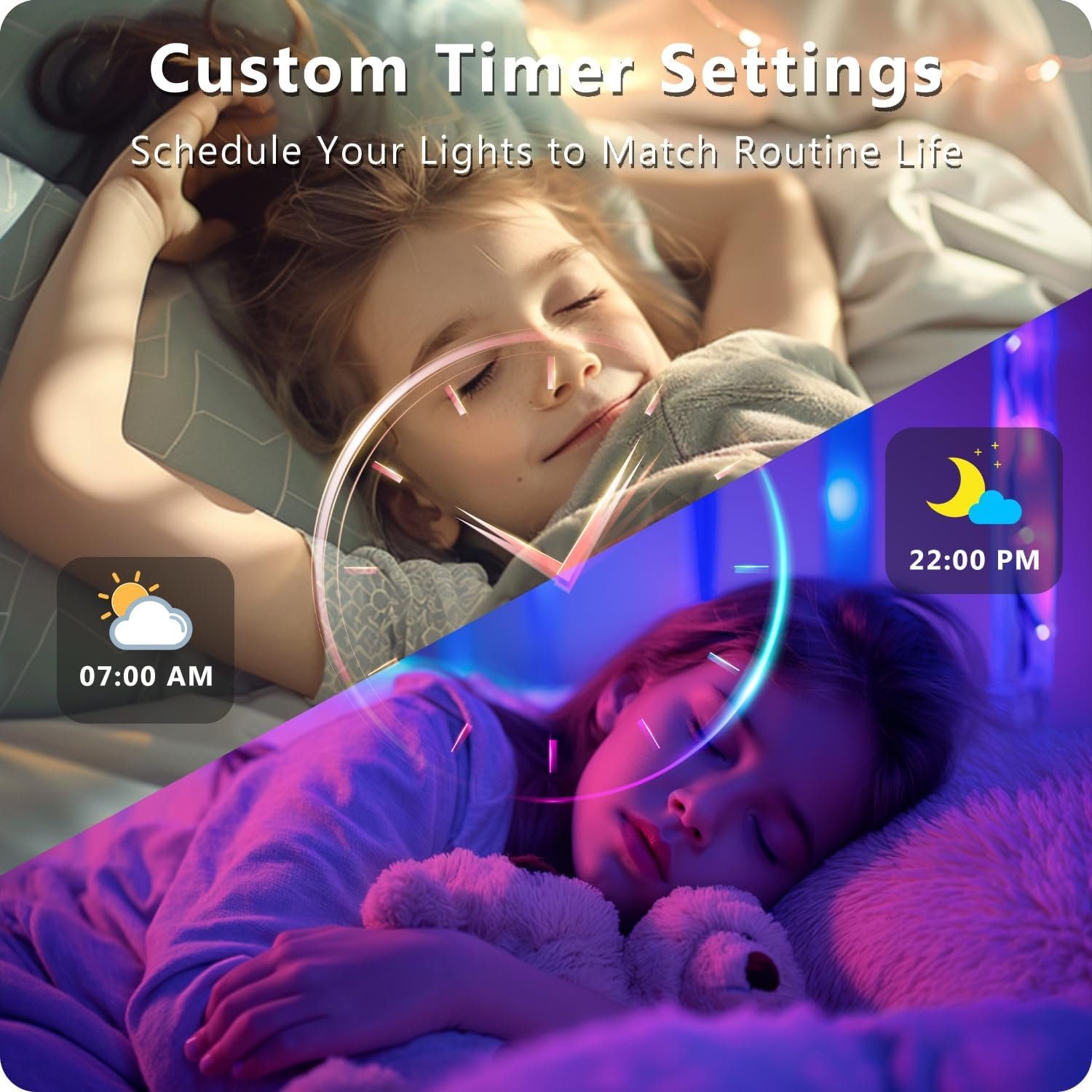 DAYBETTER LED Strip Lights 110ft, Smart Lighting Strips with App Remote Control, RGB Music Sync Color Changing Lights for Bedroom Kitchen Party Home Decor(1 Roll) - Image 4