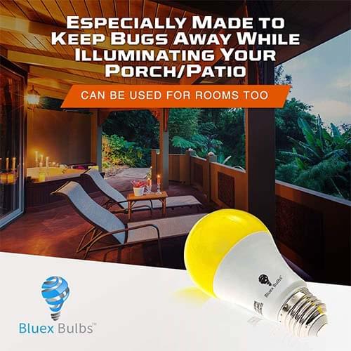 Amber Yellow LED Bug Light Bulbs